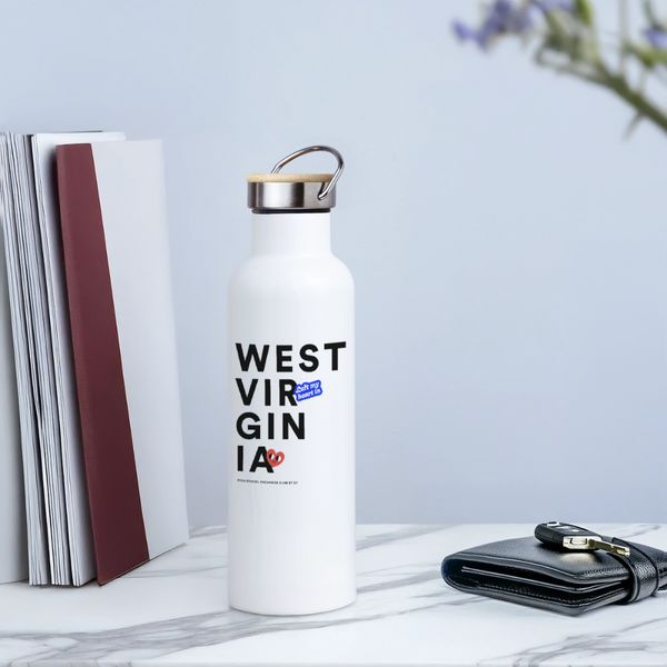 2026 State Pride Water bottle_West Virginia - white