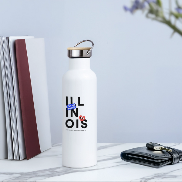 2026 State Pride Water bottle_Illinois - white