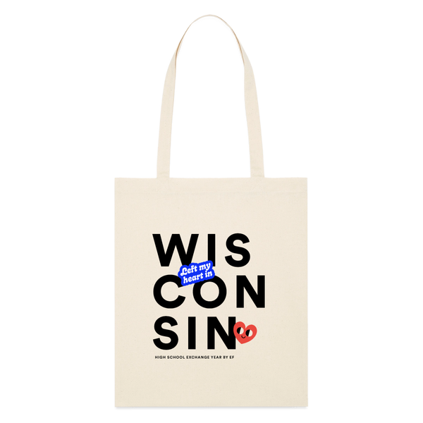 2026 State Pride Tote bag_Wisconsin - soft Ecru