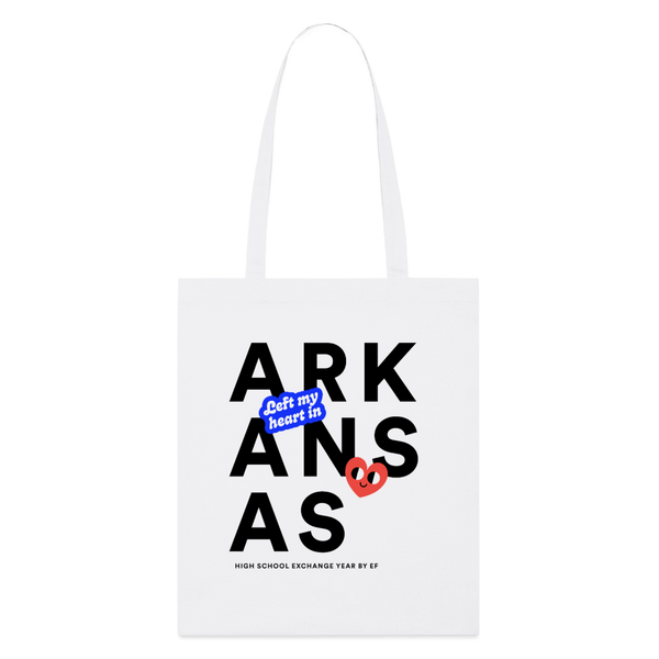2026 State Pride Tote bag_Arkansas - white