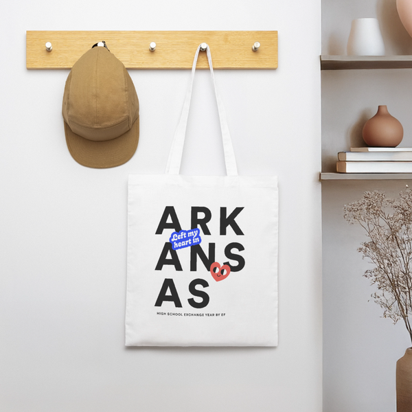 2026 State Pride Tote bag_Arkansas - white