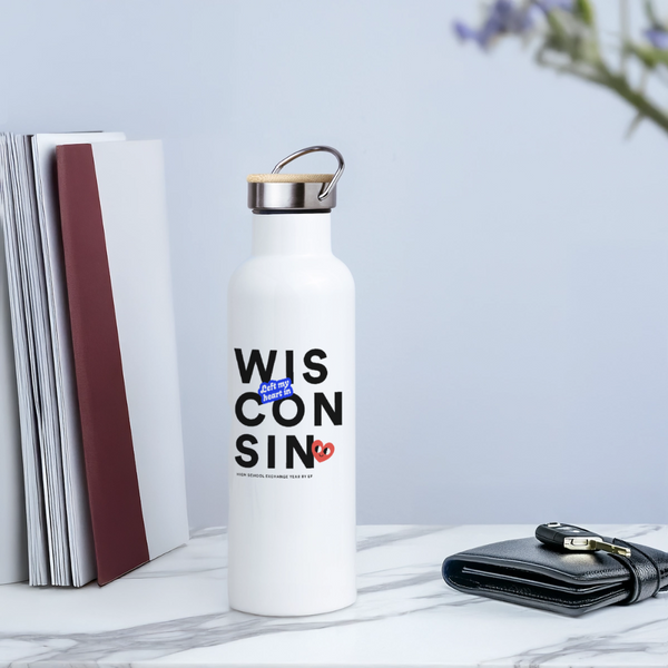 2026 State Pride Water bottle_Wisconsin - white