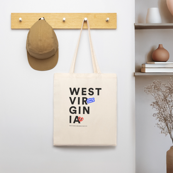 2026 State Pride Tote bag_WestVirginia - soft Ecru