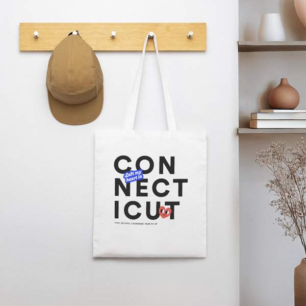 2026 State Pride Tote bag_Connecticut - white