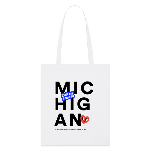 2026 State Pride Tote bag_Michigan - white