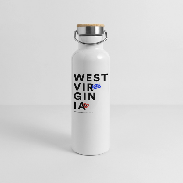 2026 State Pride Water bottle_West Virginia - white