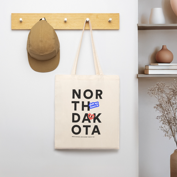 2026 State Pride Tote bag_NorthDakota - soft Ecru
