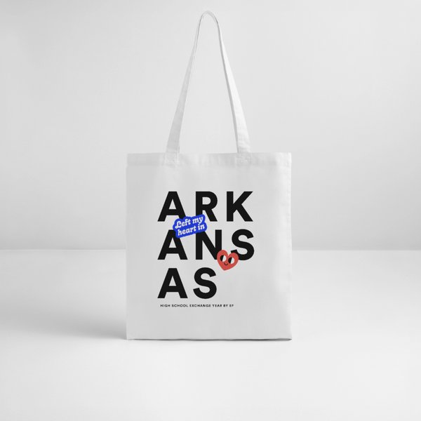 2026 State Pride Tote bag_Arkansas - white