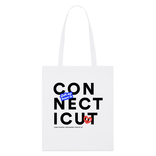 2026 State Pride Tote bag_Connecticut - white