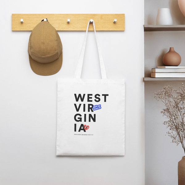 2026 State Pride Tote bag_WestVirginia - white