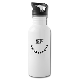 EF Water Bottle Ambassador - white
