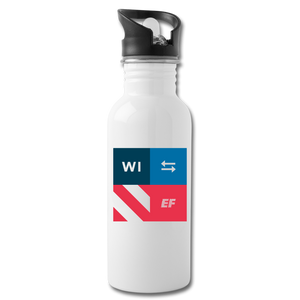WI - State Pride - Water Bottle - white