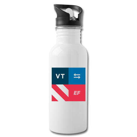 VT - State Pride - Water Bottle - white