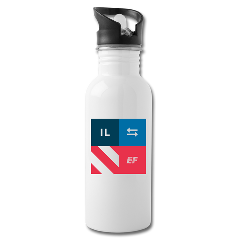 IL - State Pride - Water Bottle - white