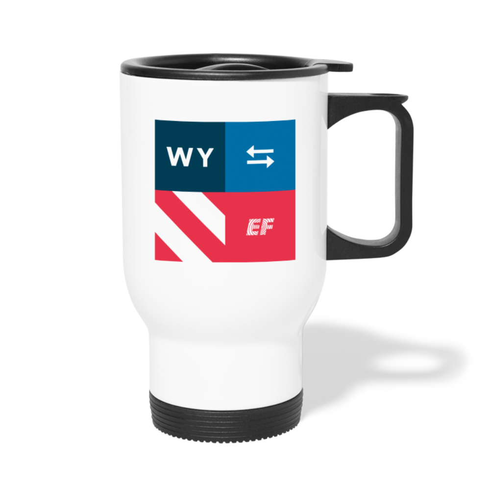 Wyoming - State Pride Travel Mug - white