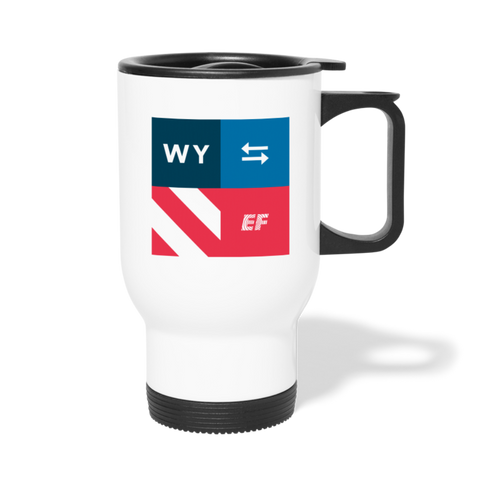 Wyoming - State Pride Travel Mug - white