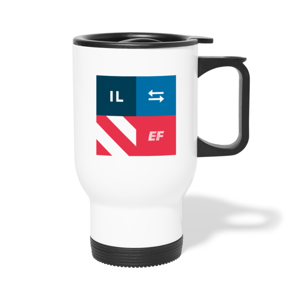 Illinois - State Pride Travel Mug - white